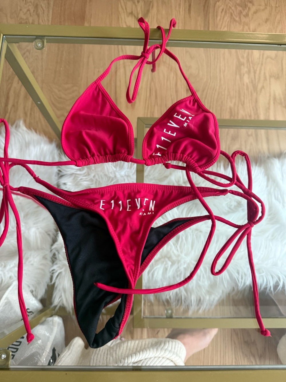 E11EVEN Miami Hot Pink String Bikini - Picture 2 of 5